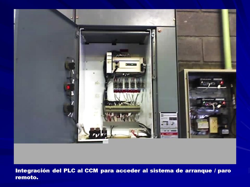 Integración del PLC al CCM para acceder al sistema de arranque / paro