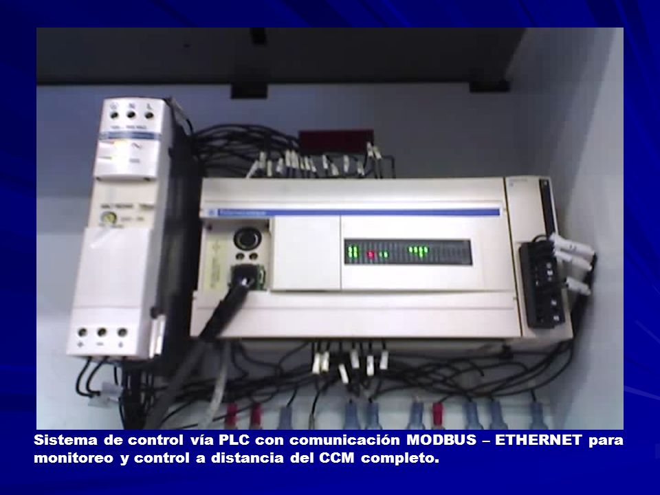 Sistema de control vía PLC con comunicación MODBUS – ETHERNET para
