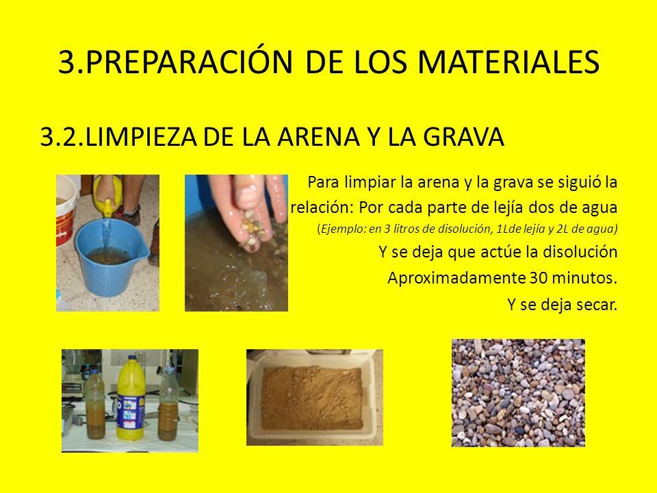 3.PREPARACIÓN DE LOS MATERIALES