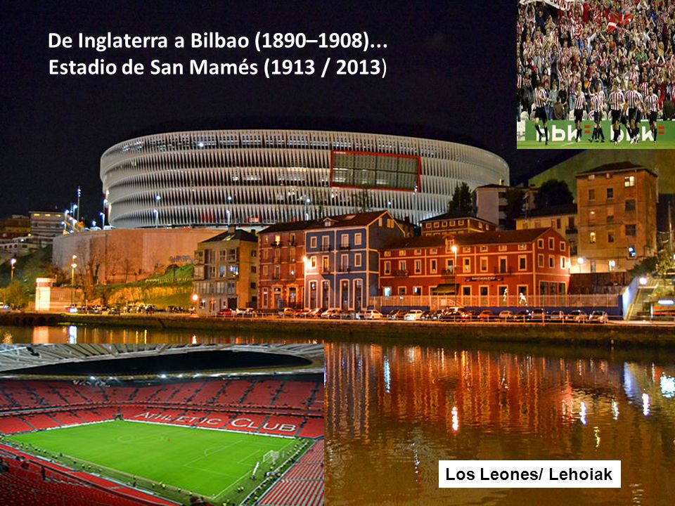 De Inglaterra a Bilbao (1890–1908)... Estadio de San Mamés (1913 / 2013)