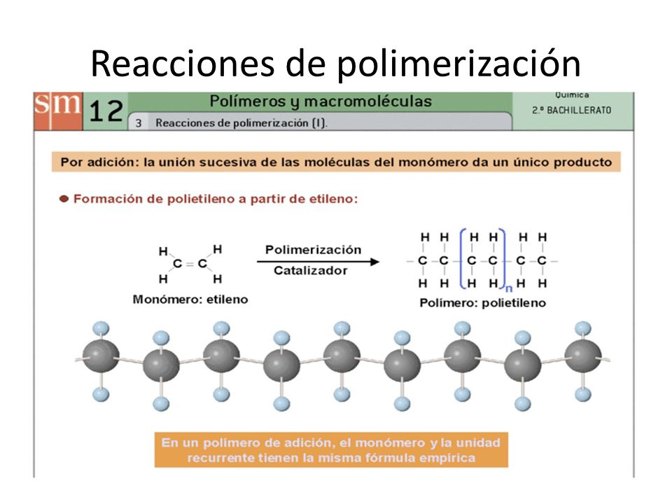 Reacciones de polimerización