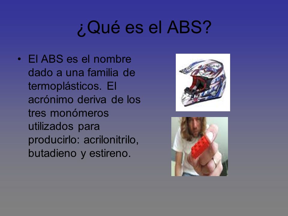 ¿Qué es el ABS