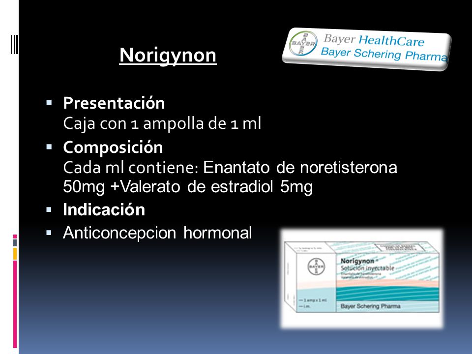 Norigynon Presentación Caja con 1 ampolla de 1 ml