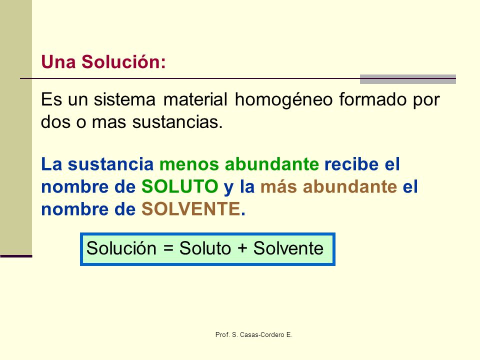 Es un sistema material homogéneo formado por dos o mas sustancias.