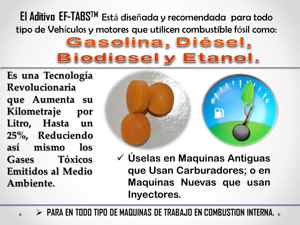 PARA EN TODO TIPO DE MAQUINAS DE TRABAJO EN COMBUSTION INTERNA.