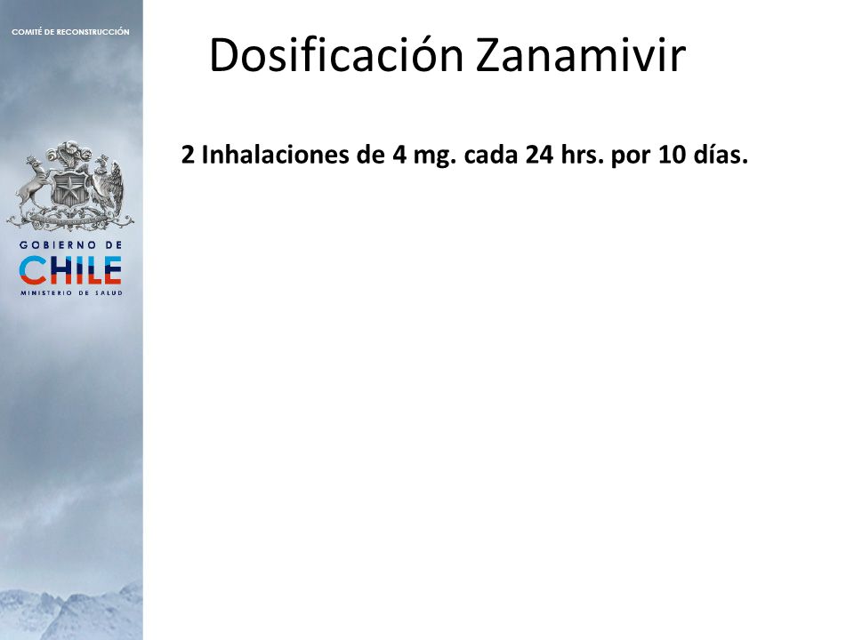 2 Inhalaciones de 4 mg. cada 24 hrs. por 10 días.