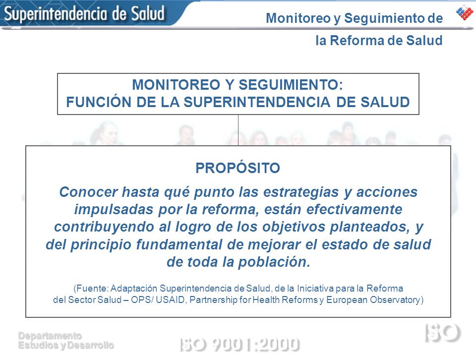 Monitoreo y Seguimiento de la Reforma de Salud