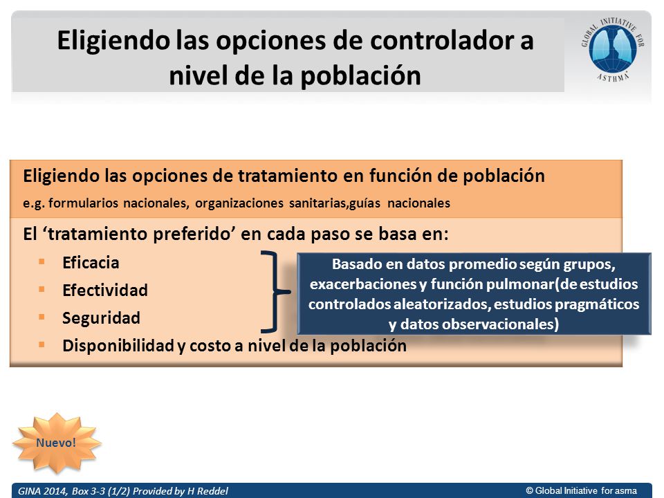 Eligiendo las opciones de controlador a nivel de la población