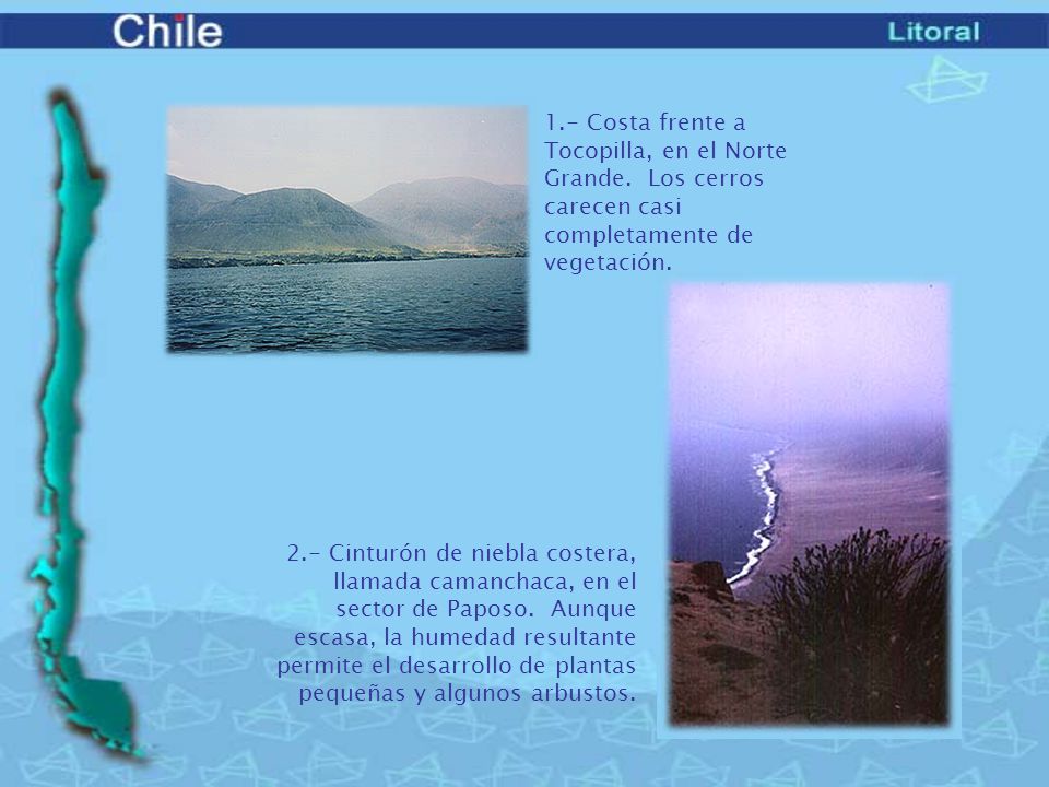 1. - Costa frente a Tocopilla, en el Norte Grande