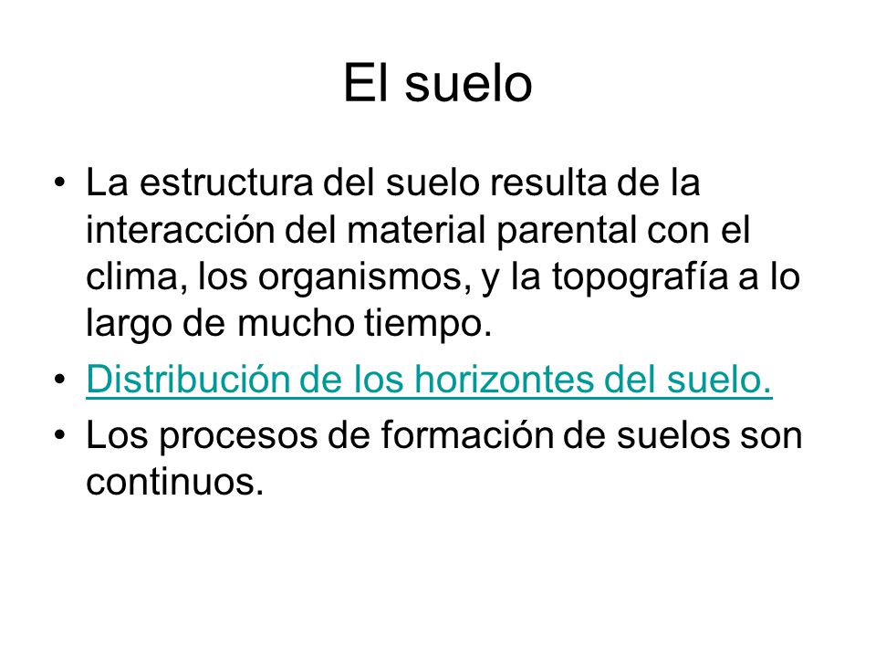 El suelo