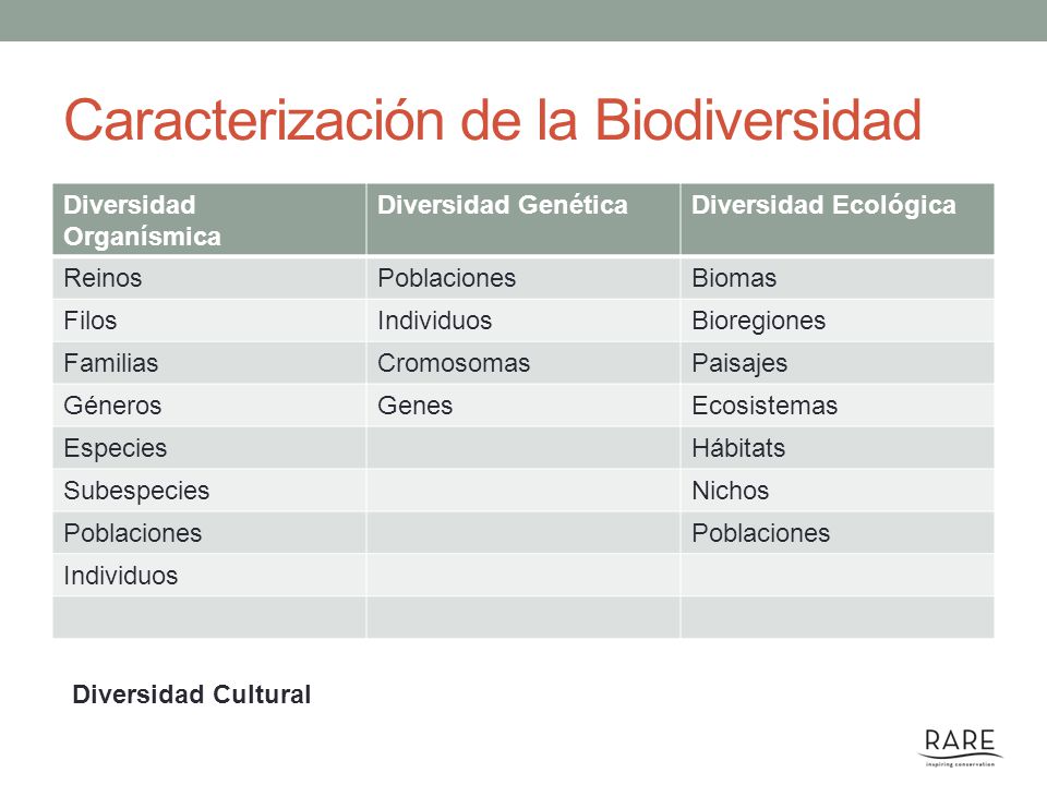 Caracterización de la Biodiversidad