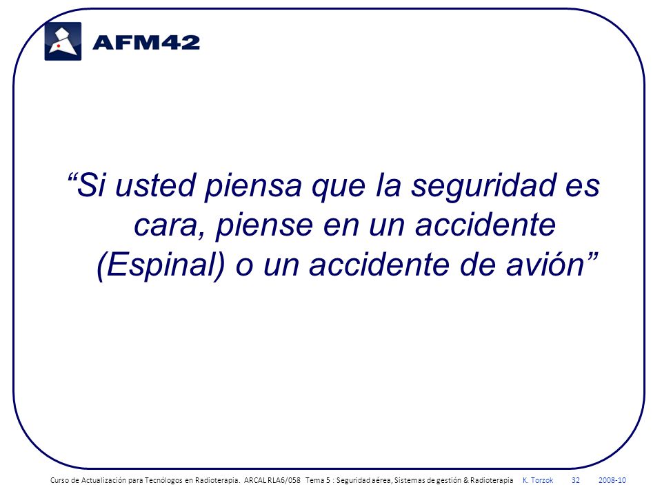 Si usted piensa que la seguridad es cara, piense en un accidente (Espinal) o un accidente de avión