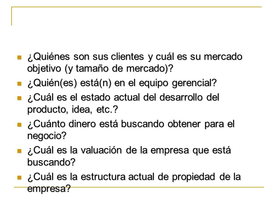 ¿Quiénes son sus clientes y cuál es su mercado objetivo (y tamaño de mercado)