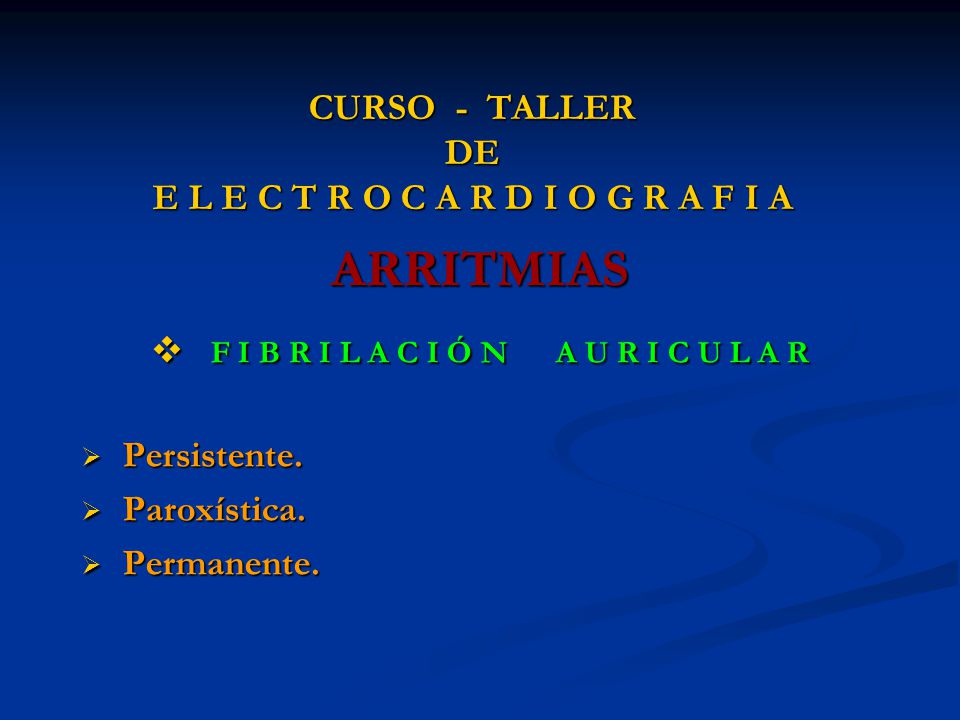 CURSO - TALLER DE E L E C T R O C A R D I O G R A F I A
