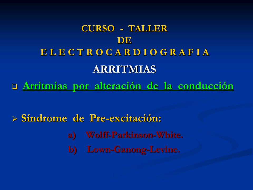 CURSO - TALLER DE E L E C T R O C A R D I O G R A F I A