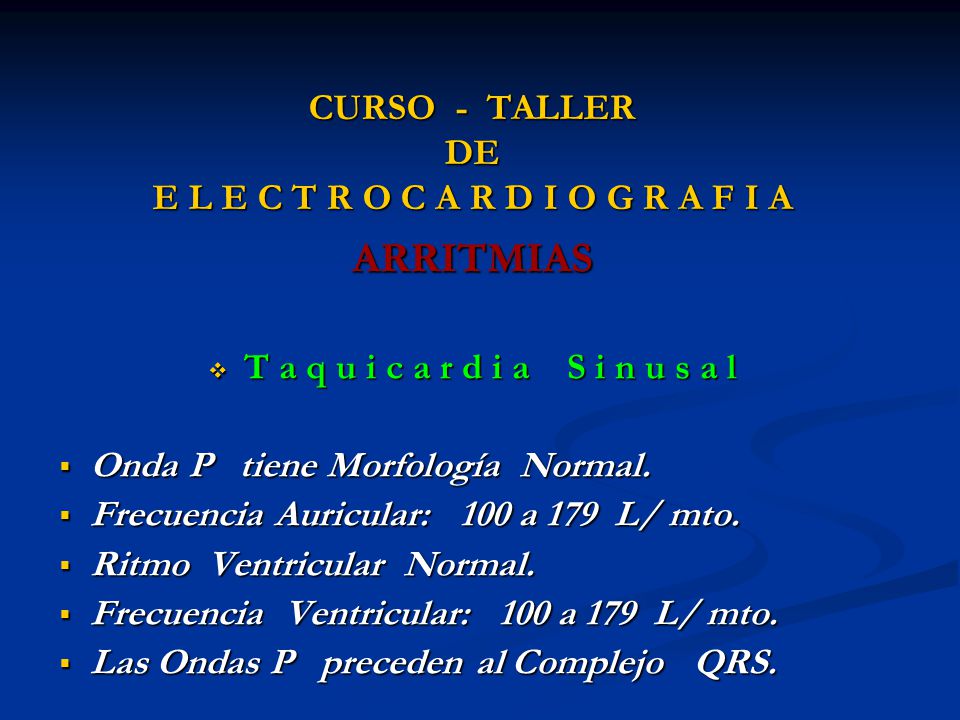 CURSO - TALLER DE E L E C T R O C A R D I O G R A F I A