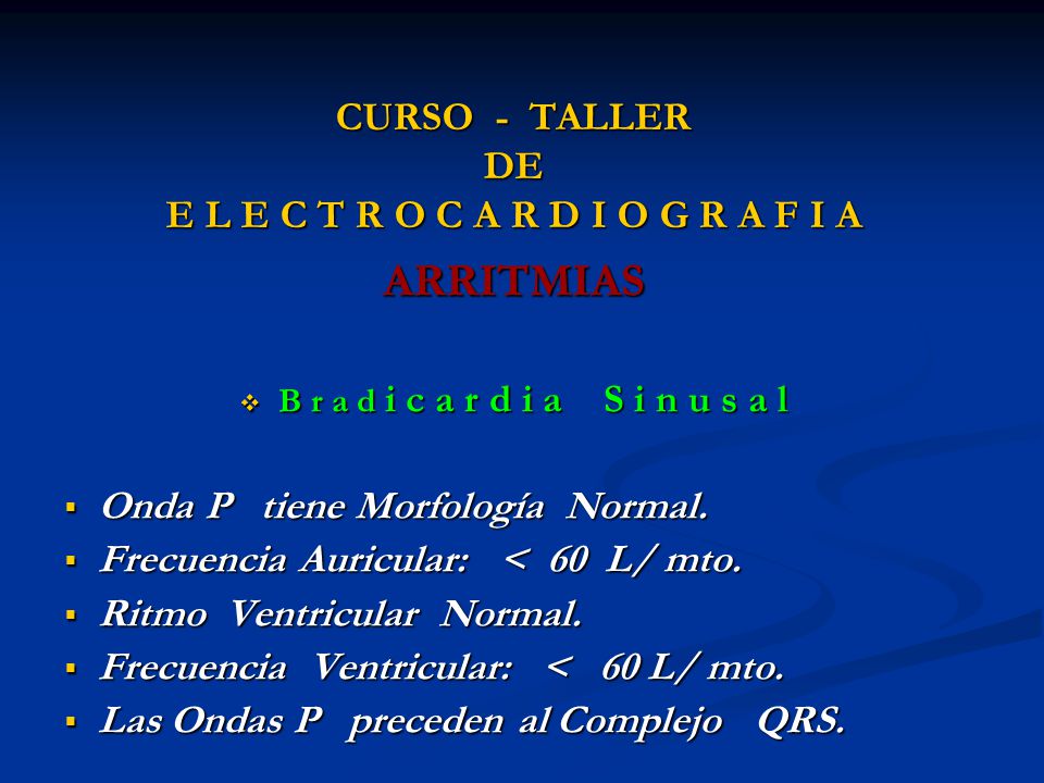 CURSO - TALLER DE E L E C T R O C A R D I O G R A F I A