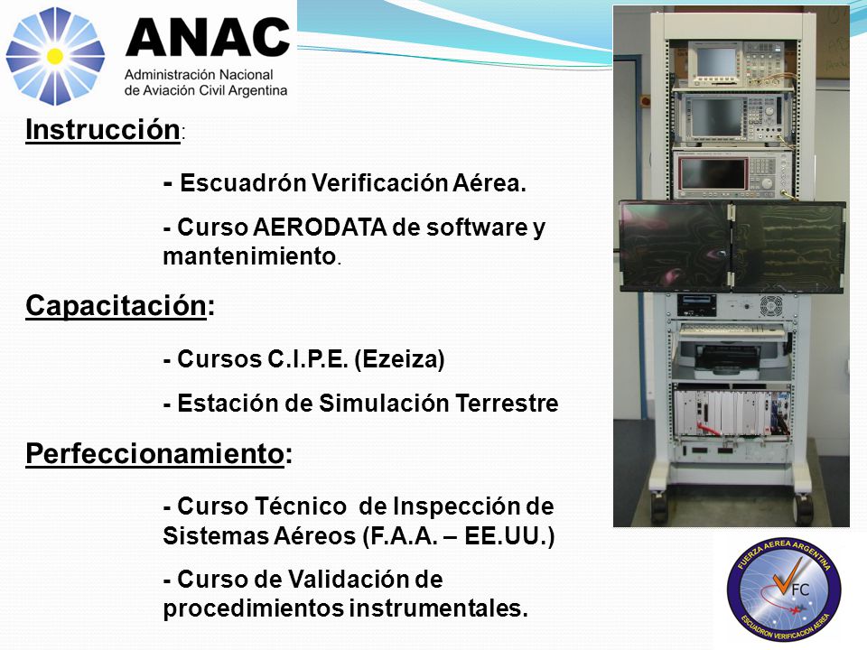 - Curso Técnico de Inspección de Sistemas Aéreos (F.A.A. – EE.UU.)