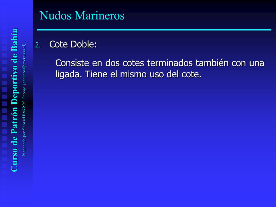 Curso de Patrón Deportivo de Bahía