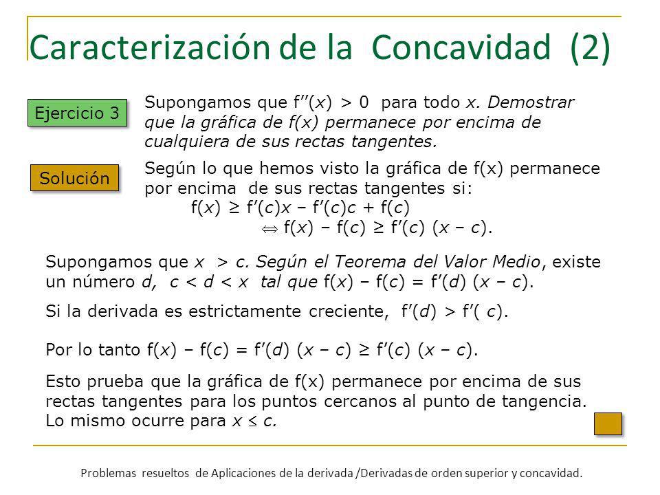 Caracterización de la Concavidad (2)