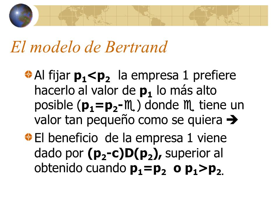El modelo de Bertrand