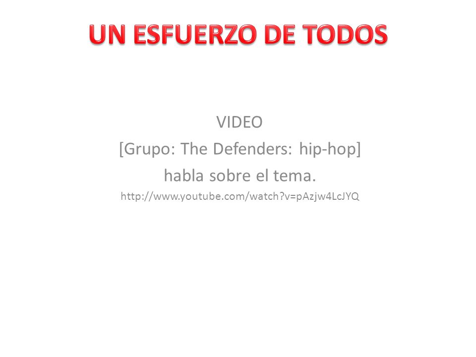 [Grupo: The Defenders: hip-hop]