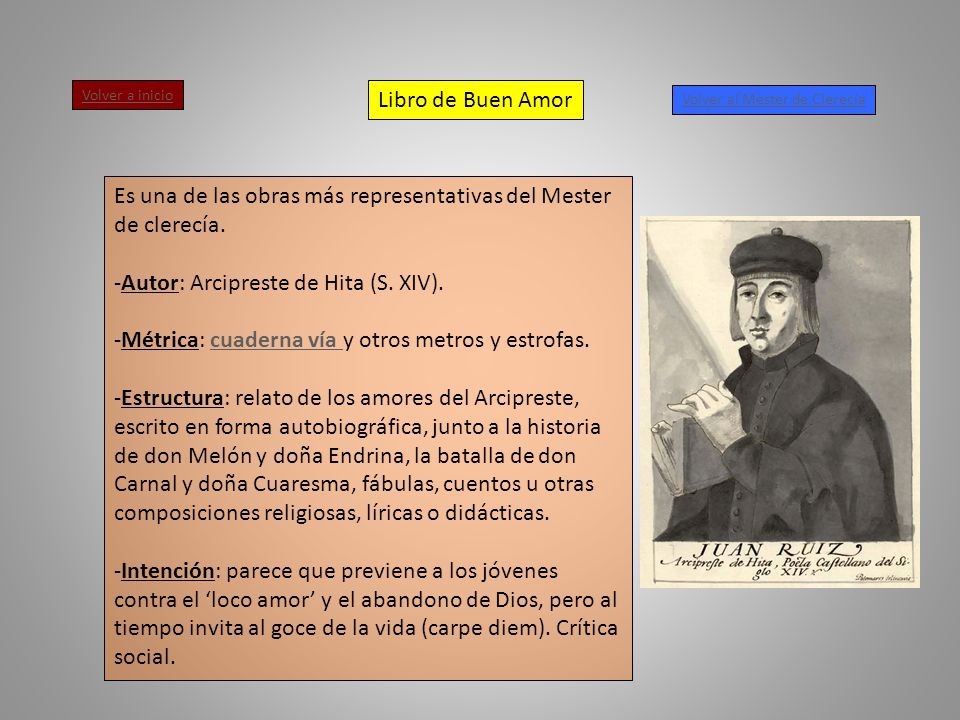 Es una de las obras más representativas del Mester de clerecía.