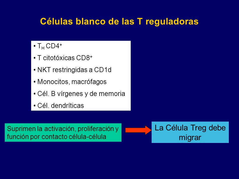 Células blanco de las T reguladoras