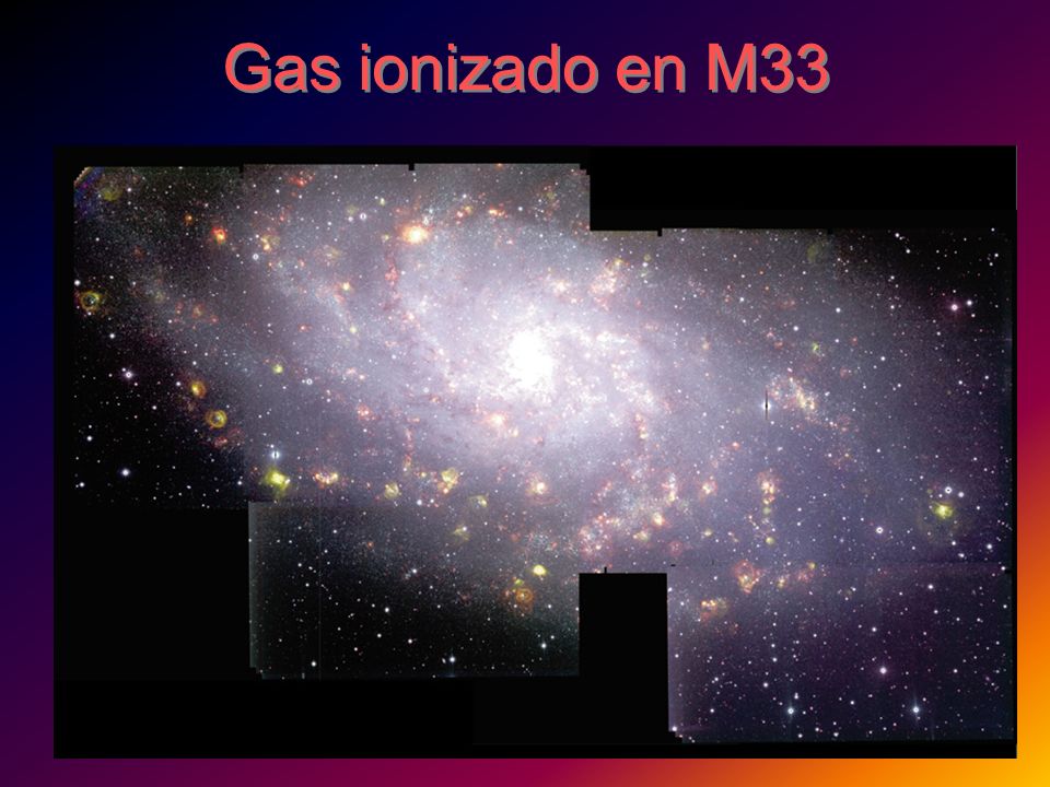 Gas ionizado en M33