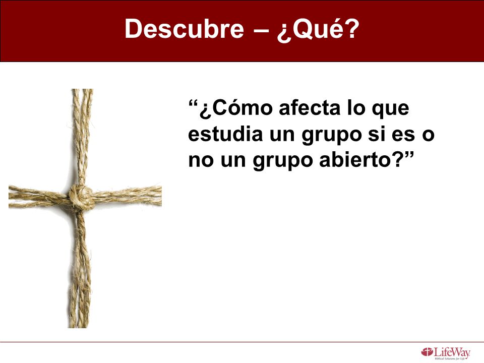 ¿Cómo afecta lo que estudia un grupo si es o no un grupo abierto