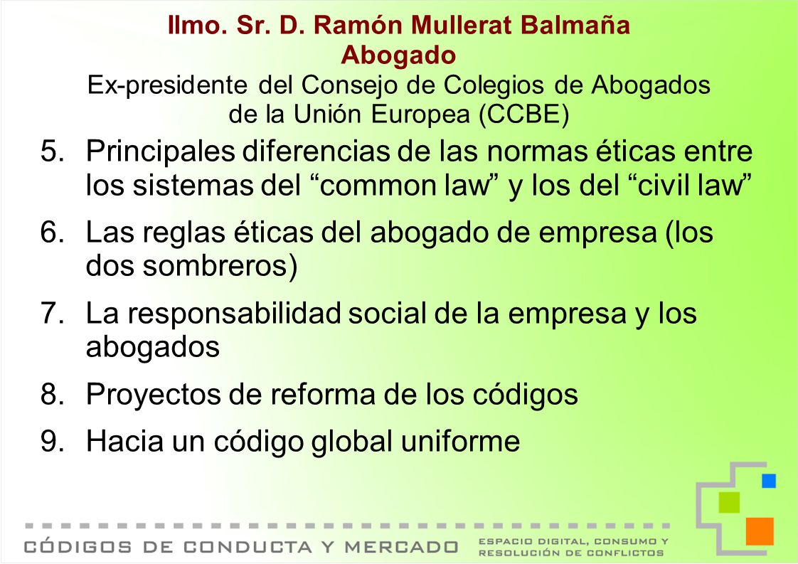 Las reglas éticas del abogado de empresa (los dos sombreros)