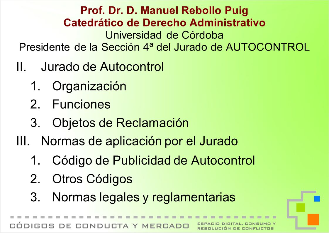 Objetos de Reclamación Normas de aplicación por el Jurado