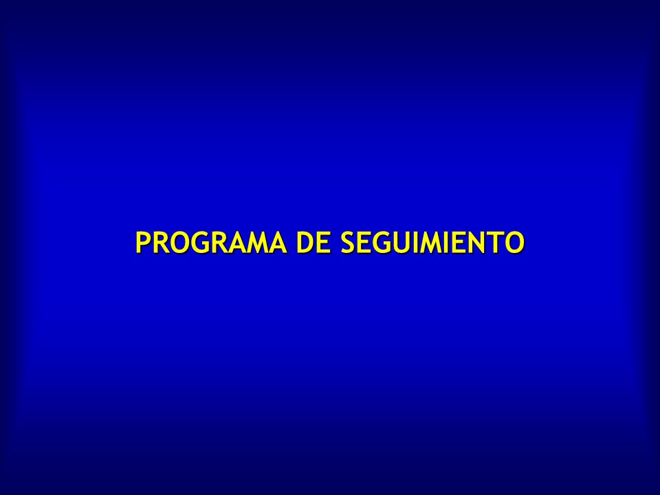 PROGRAMA DE SEGUIMIENTO