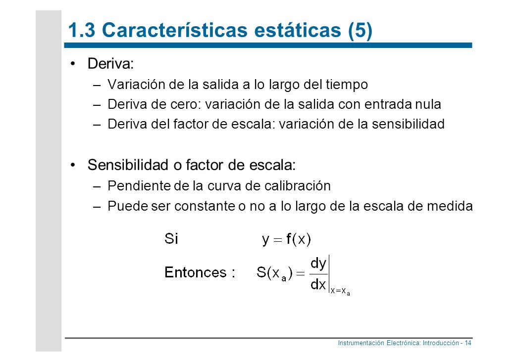 1.3 Características estáticas (5)