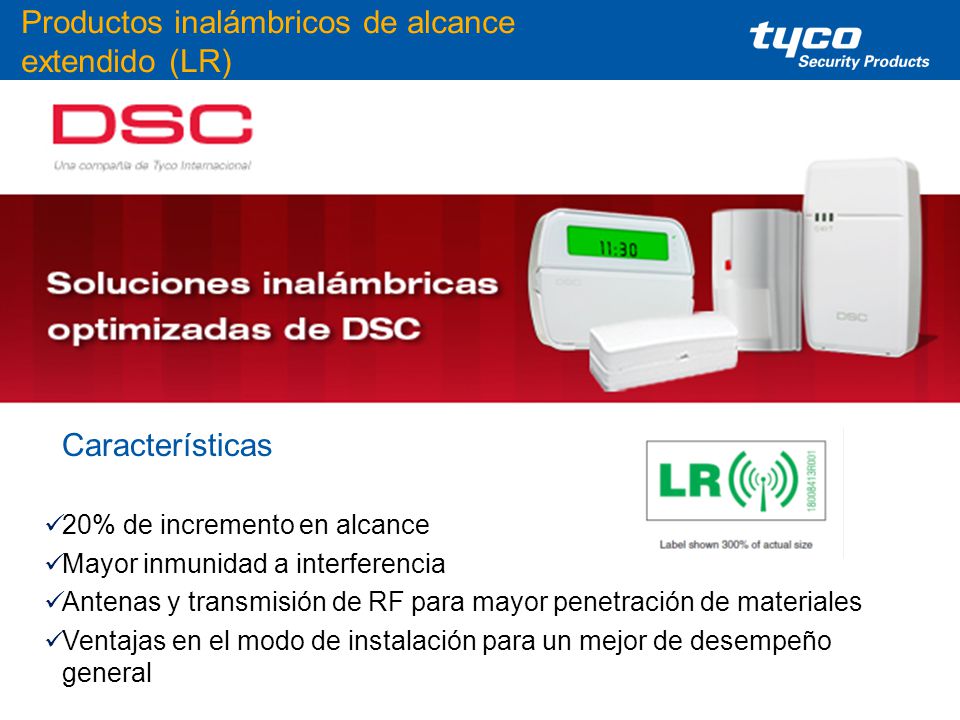 Productos inalámbricos de alcance extendido (LR)