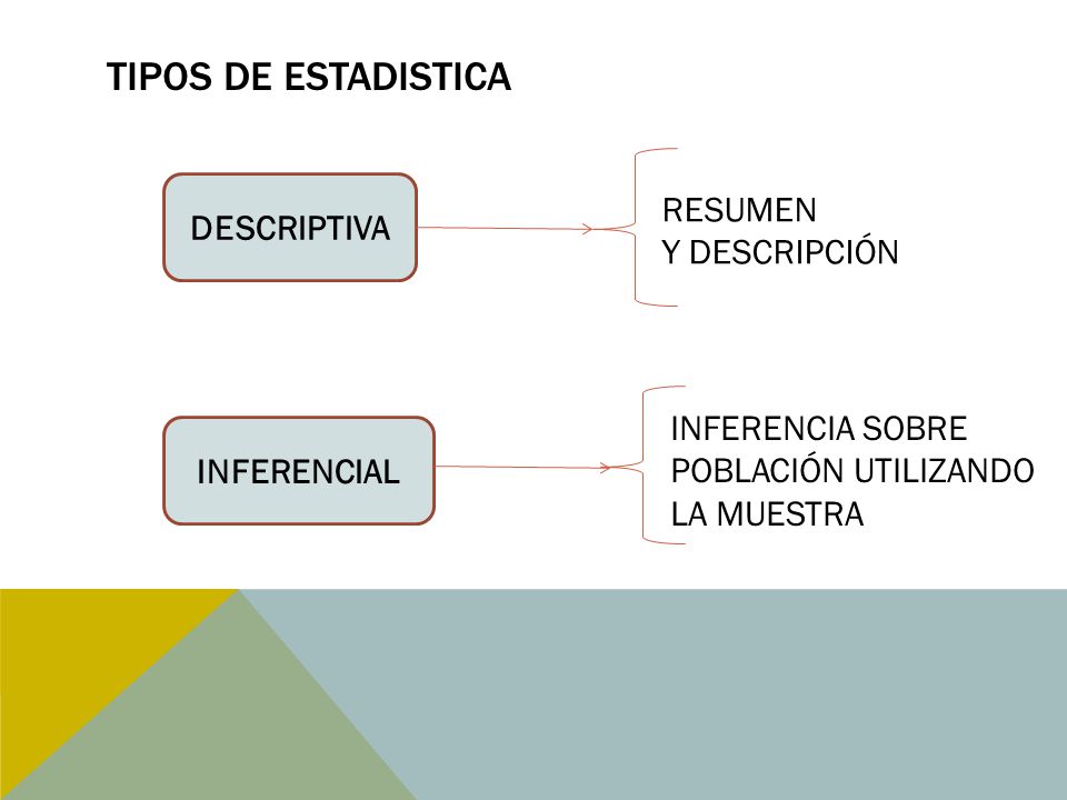 TIPOS DE ESTADISTICA RESUMEN DESCRIPTIVA Y DESCRIPCIÓN