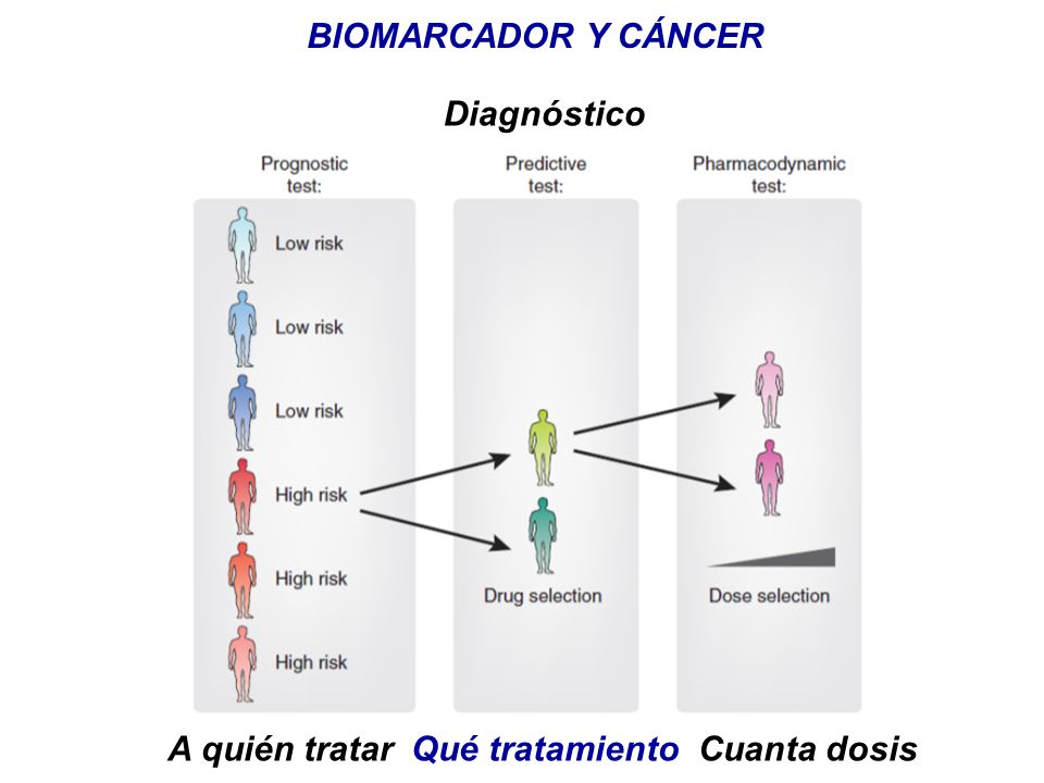 BIOMARCADOR Y CÁNCER Diagnóstico A quién tratar Qué tratamiento Cuanta dosis