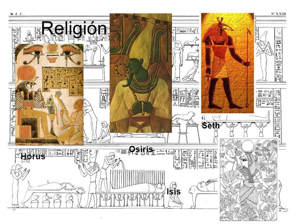 Religión Seth Osiris Horus Isis