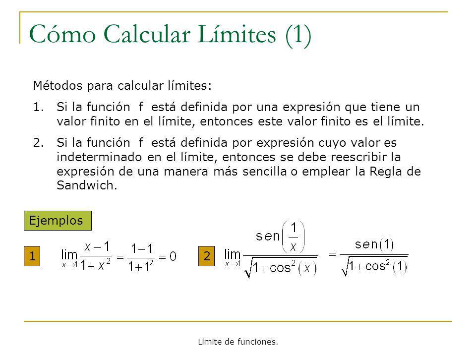 Cómo Calcular Límites (1)