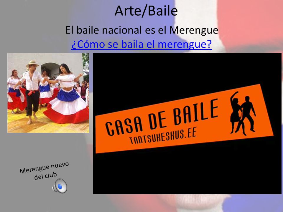 El baile nacional es el Merengue ¿Cómo se baila el merengue