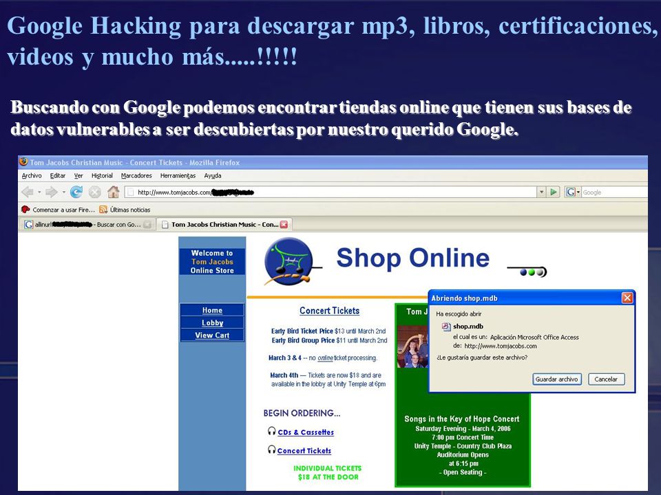 Google Hacking para descargar mp3, libros, certificaciones, videos y mucho más.....!!!!!