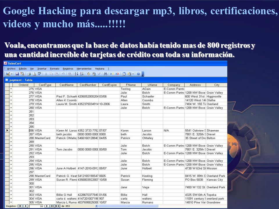 Google Hacking para descargar mp3, libros, certificaciones, videos y mucho más.....!!!!!