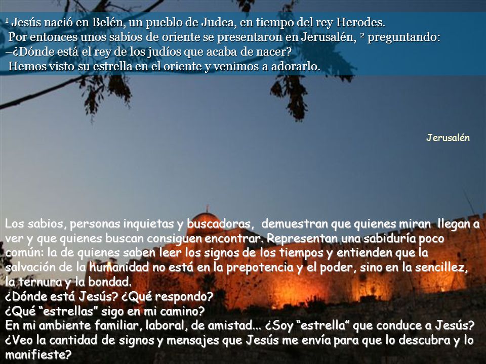 ¿Dónde está Jesús ¿Qué respondo ¿Qué estrellas sigo en mi camino