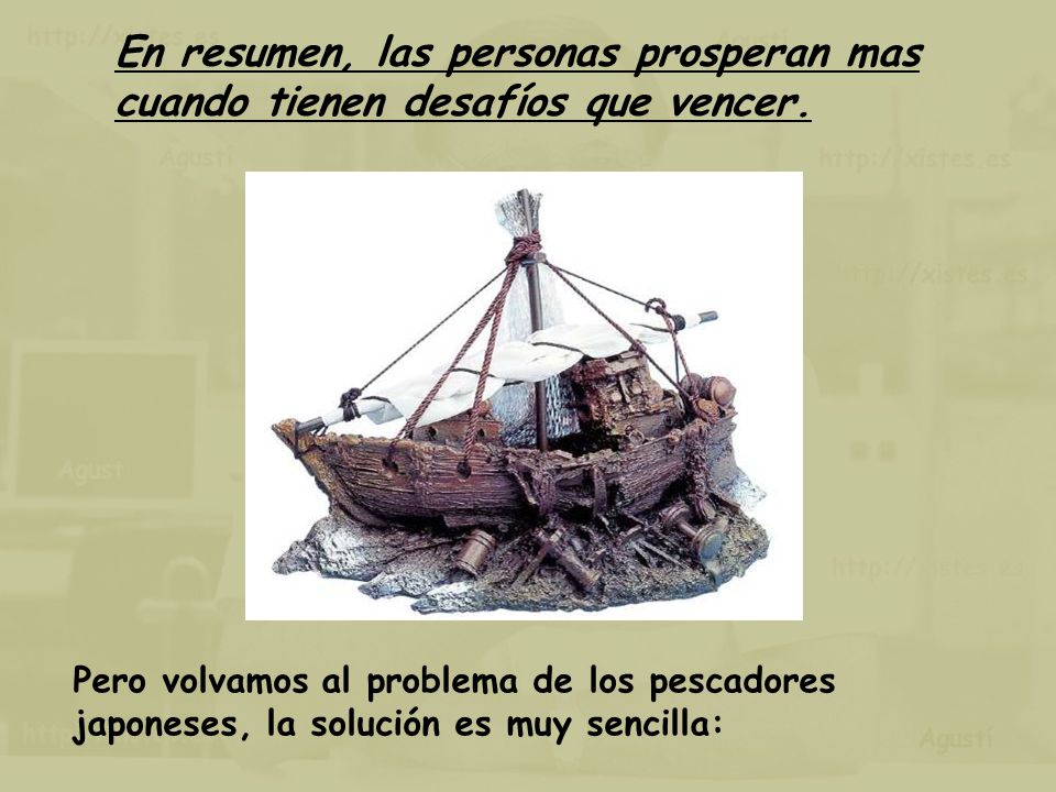 En resumen, las personas prosperan mas cuando tienen desafíos que vencer.