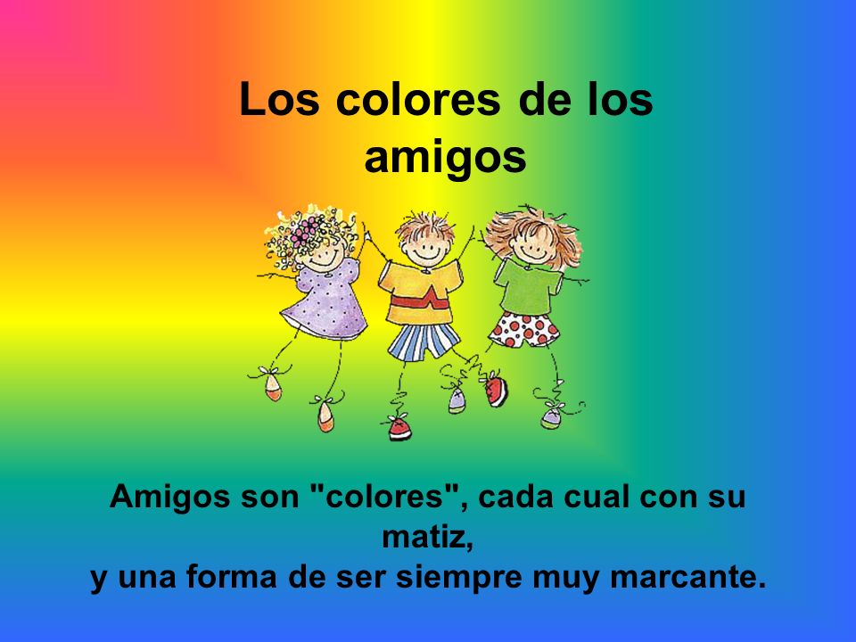 Los colores de los amigos
