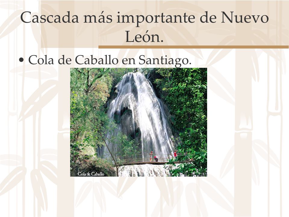 Cascada más importante de Nuevo León.