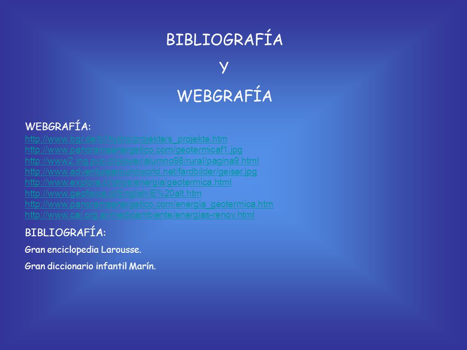 BIBLIOGRAFÍA Y WEBGRAFÍA WEBGRAFÍA: BIBLIOGRAFÍA:
