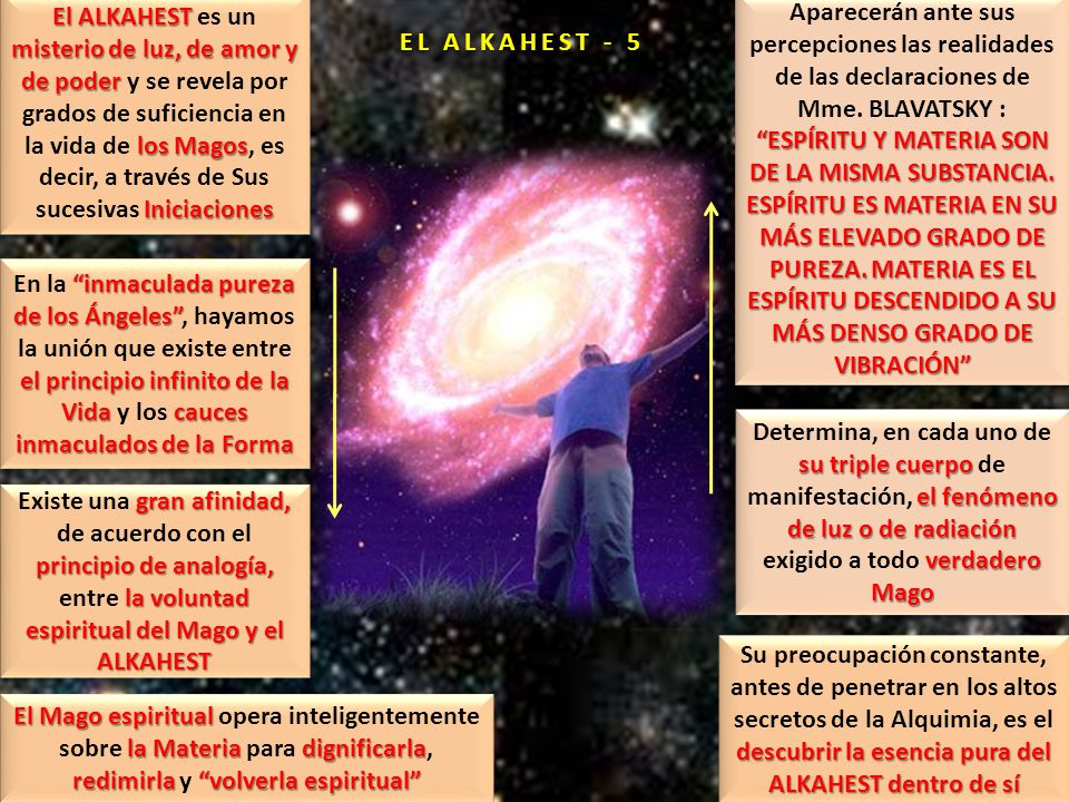 El ALKAHEST es un misterio de luz, de amor y de poder y se revela por
