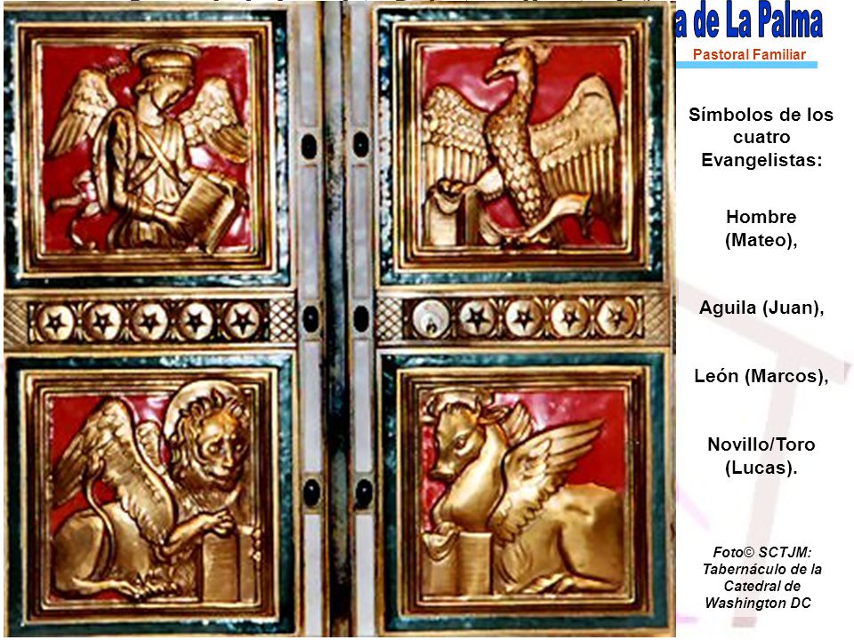 Símbolos de los cuatro Evangelistas: