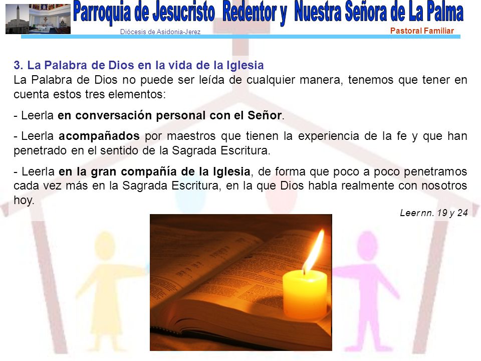 3. La Palabra de Dios en la vida de la Iglesia